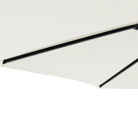 Parasol met stalen paal 225x225x212 cm wit 8