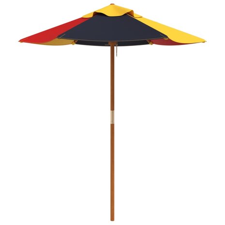 Parasol voor kinderen met houten paal &Oslash;120x140 cm 4