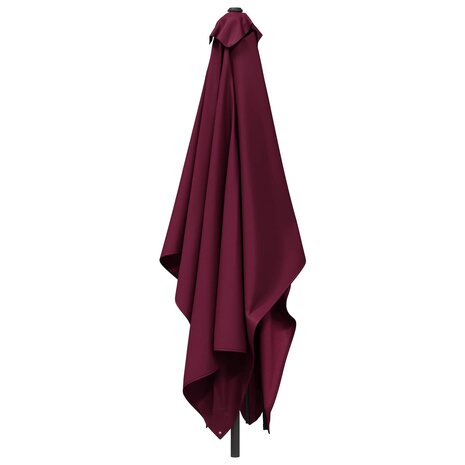 Tuinparasol 200 x 300 cm Polyester Rechthoekig Bordeaux Rood 3