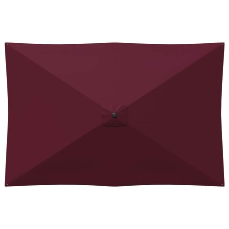 Tuinparasol 200 x 300 cm Polyester Rechthoekig Bordeaux Rood 4