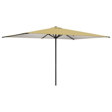 Tuinparasol 200 x 300 cm Polyester Rechthoekig Geel en Wit 2