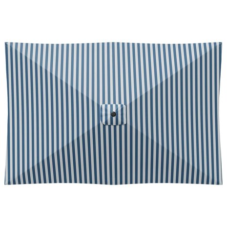 Tuinparasol 200 x 300 cm Polyester Rechthoekig Blauw en Wit 4