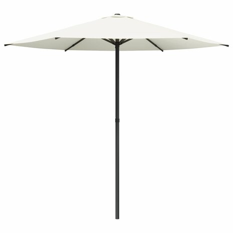 Tuinparasol 230 x 230 cm Polyester Rechthoekig Cr&egrave;mekleurig 2