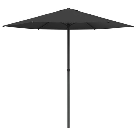 Tuinparasol 230 x 230 cm Polyester Rechthoekig Antracietkleurig 2