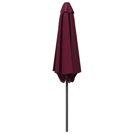 Tuinparasol 230 x 230 cm Polyester Rechthoekig Bordeaux Rood 3