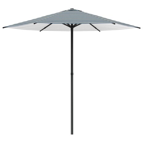 Tuinparasol 230 x 230 cm Polyester Rechthoekig Blauw en Wit 2