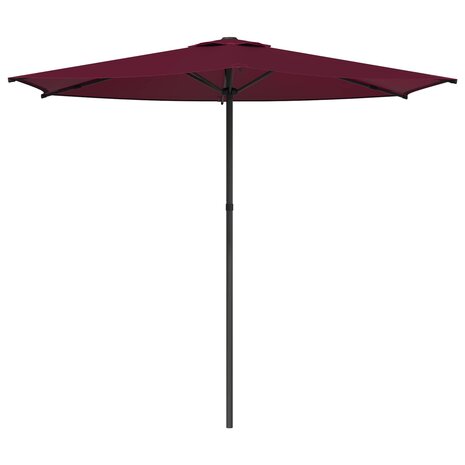 Tuinparasol 270 x 270 cm Polyester Rechthoekig Bordeaux Rood 2