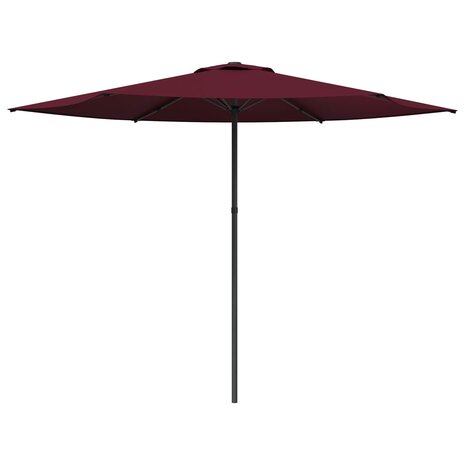 Tuinparasol 300 x 300 cm Polyester Rechthoekig Bordeaux Rood 2