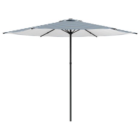 Tuinparasol 300 x 300 cm Polyester Rechthoekig Blauw en Wit 2