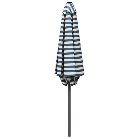 Tuinparasol 300 x 300 cm Polyester Rechthoekig Blauw en Wit 3