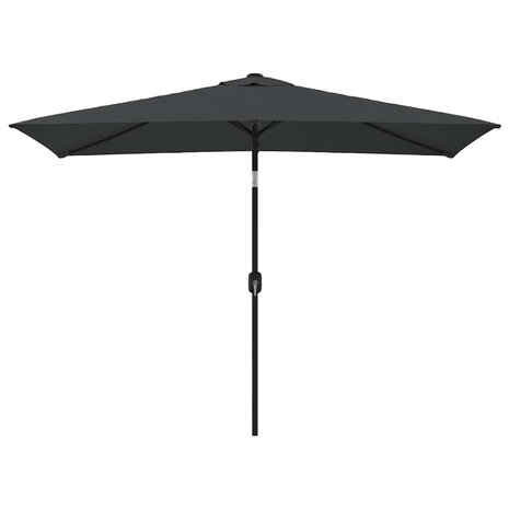 Parasol met metalen paal 300x200 cm antraciet 2