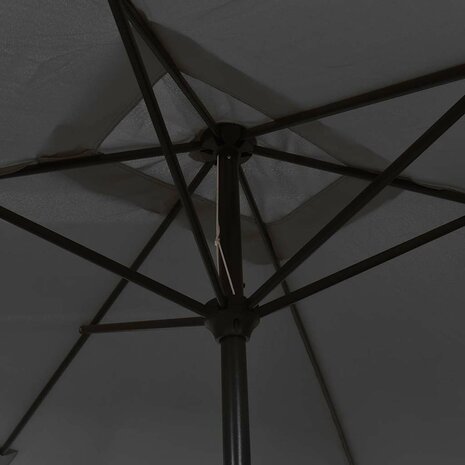 Parasol met metalen paal 300x200 cm antraciet 5