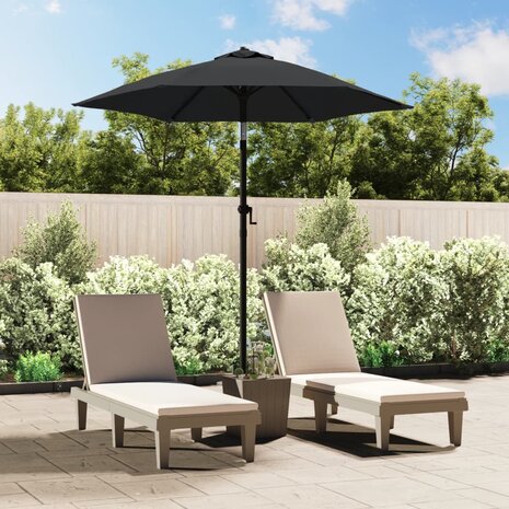 Parasol 200x224 cm aluminium antraciet 1