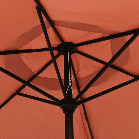 Parasol 200x224 cm aluminium terracotta 5
