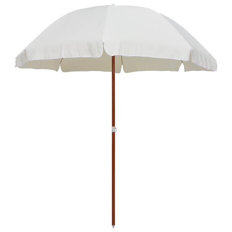 Parasol met stalen paal 240 cm zandkleurig 1