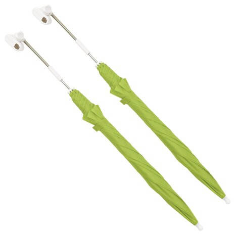 Campingstoelparasols 2 st 105 cm groen 2