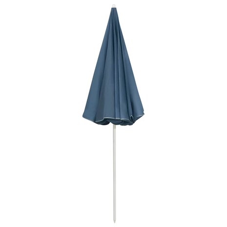 Strandparasol 240 cm blauw 4