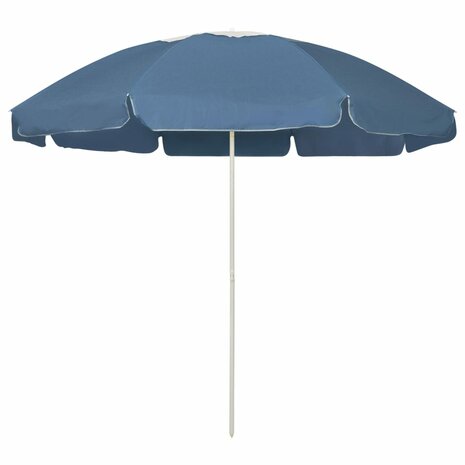 Strandparasol 240 cm blauw 1