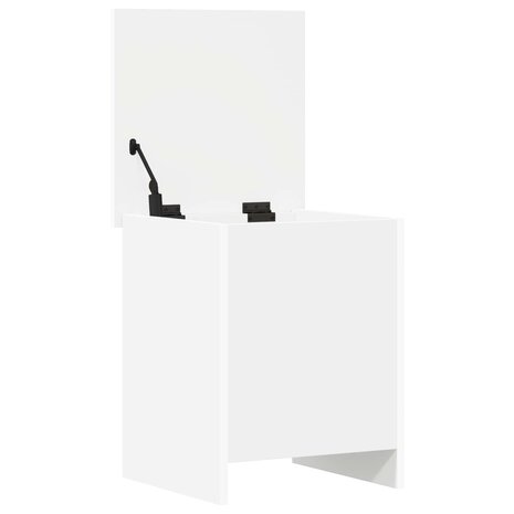 Opbergkist met opslag Wit 40 x 40 x 50 cm Bewerkt hout 5