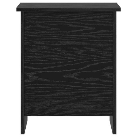 Opbergkist met opslag Zwart eiken 40 x 40 x 50 cm Bewerkt hout 6