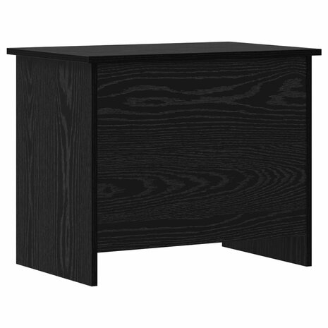 Opbergkist met opslag Zwart eiken 60 x 40 x 50 cm Bewerkt hout 2