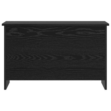 Opbergkist met opslag Zwart eiken 80 x 40 x 50 cm Bewerkt hout 6