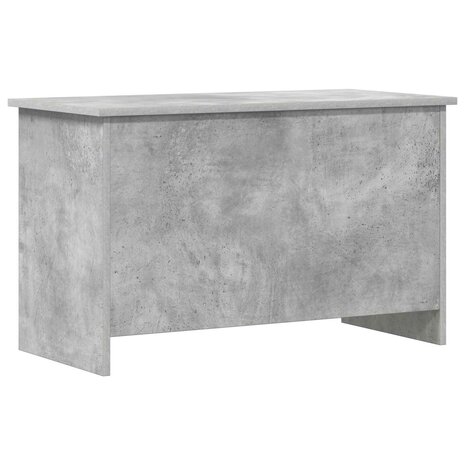 Opbergkist met opslag Betongrijs 80 x 40 x 50 cm Bewerkt hout 2