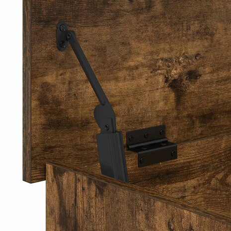 Opbergkist Gerookt eiken 80 x 40 x 50 cm Bewerkt hout 8