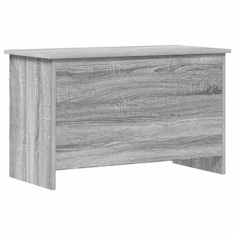 Opbergkist met opslag Grijs Sonoma 80 x 40 x 50 cm Bewerkt hout 2