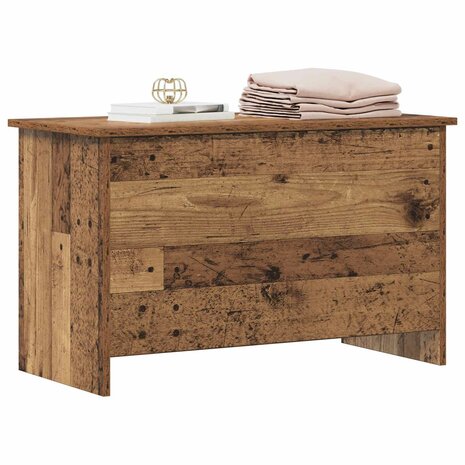 Opbergkist met opslag Oud hout 80 x 40 x 50 cm Bewerkt hout 3