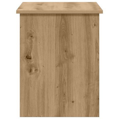 Opbergkist Artisanaal eiken 80 x 40 x 50 cm Bewerkt hout 7