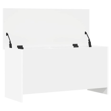 Opbergkist met opslag Wit 100 x 40 x 50 cm Bewerkt hout 5