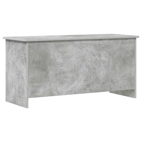 Opbergkist met opslag Betongrijs 100 x 40 x 50 cm Bewerkt hout 2