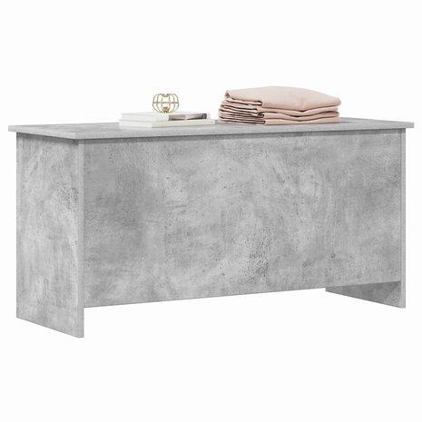 Opbergkist met opslag Betongrijs 100 x 40 x 50 cm Bewerkt hout 3