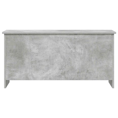 Opbergkist met opslag Betongrijs 100 x 40 x 50 cm Bewerkt hout 6