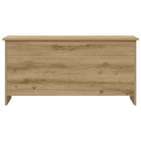 Opbergkist Artisanaal eiken 100 x 40 x 50 cm Bewerkt hout 6
