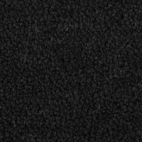 Deurmat halfrond 40x60 cm getufte kokosvezel zwarty 5