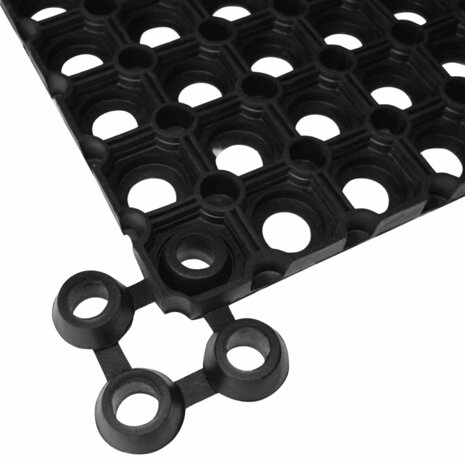 Deurmat rechthoekig 40x60 cm rubber 5
