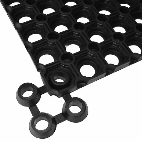 Deurmat rechthoekig 40x60 cm rubber 5