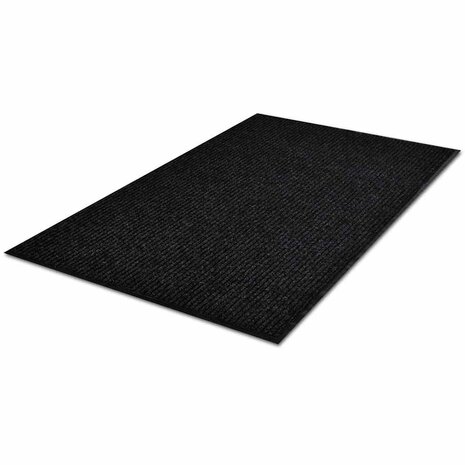 Deurmat 90x60 cm PVC zwart 3