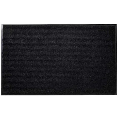 Deurmat 90x120 cm PVC zwart 1