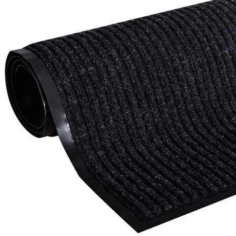 Deurmat 90x120 cm PVC zwart 2
