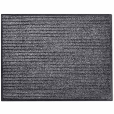 Deurmat 90x60 cm PVC grijs 1