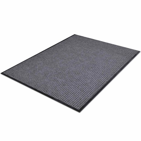 Deurmat 90x60 cm PVC grijs 3