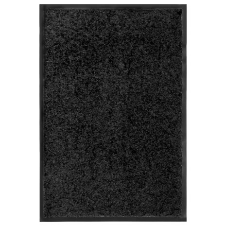 Deurmat wasbaar 40x60 cm zwart 1