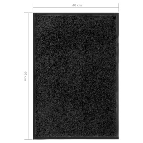 Deurmat wasbaar 40x60 cm zwart 6