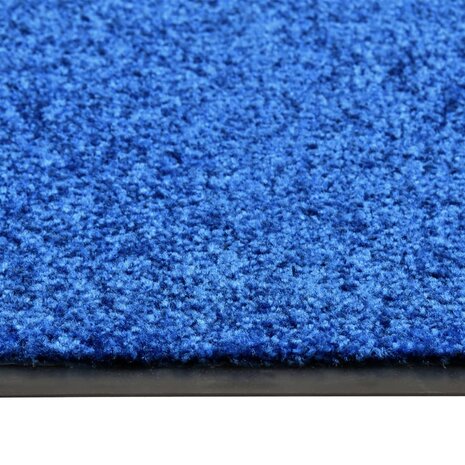 Deurmat wasbaar 40x60 cm blauw 3