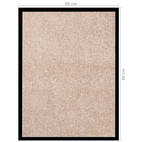 Deurmat 60x80 cm beige 6
