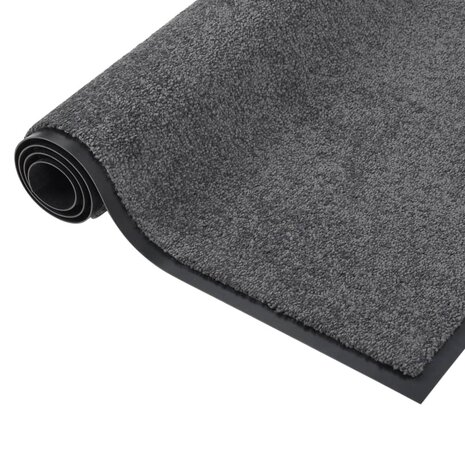 Deurmat 60x80 cm antracietkleurig 2