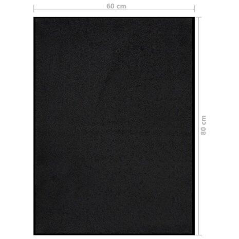 Deurmat 60x80 cm zwart 6